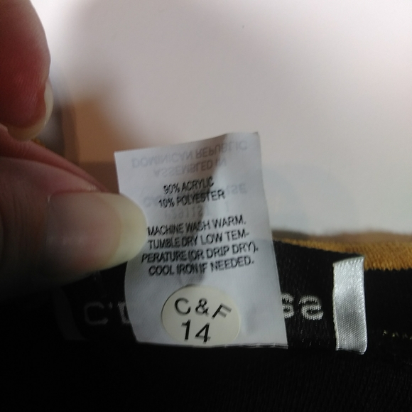 NWT CD Petites Zip Up Cardigan Sweater Black SZ SP - Picture 4 of 7